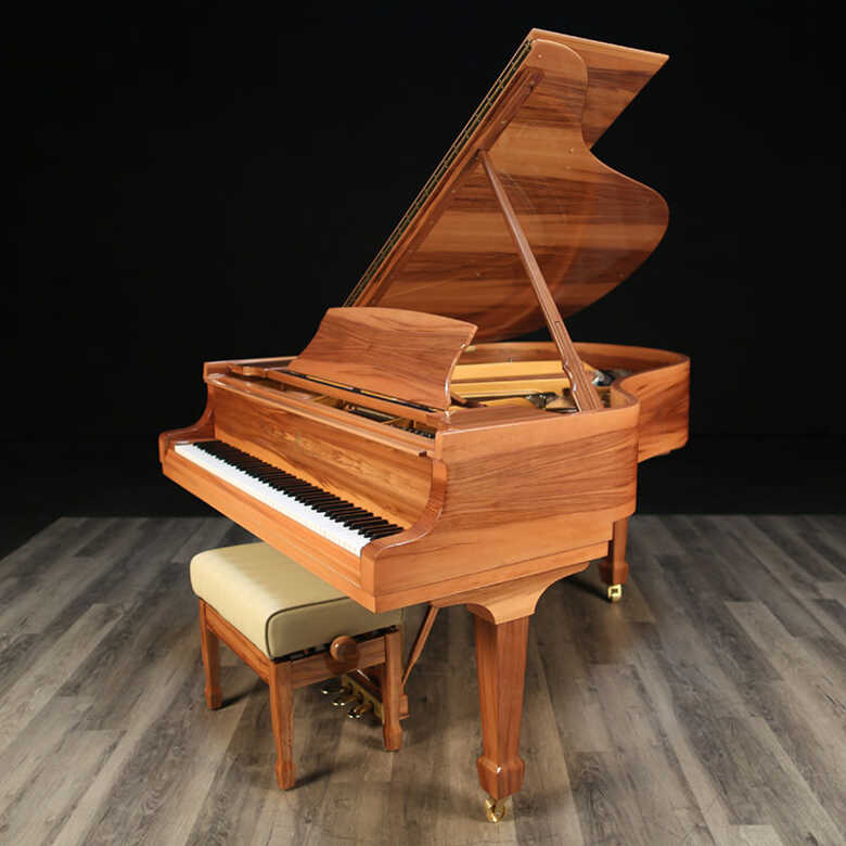 Fully Restored 1921 Steinway M in High-Gloss Amberwood