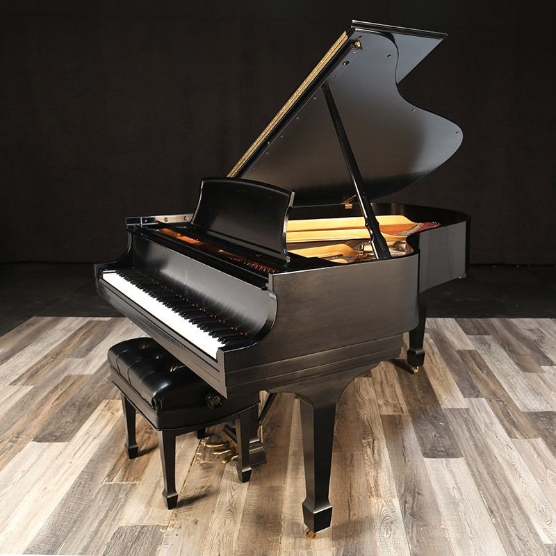 1999 Steinway L 5'11" Satin Ebony, Restored