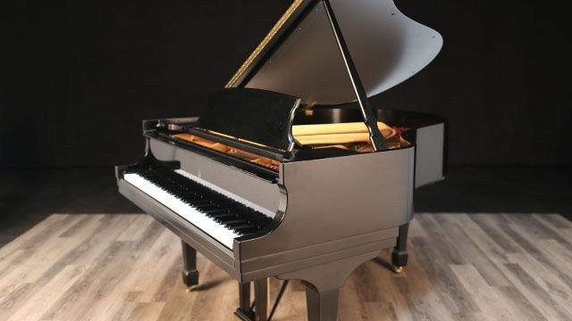 2015 Steinway M 5'7" Satin Ebony, Excellent Condition