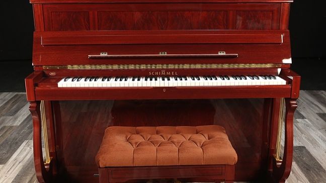 1993 Schimmel Upright, Mahogany, with Bench