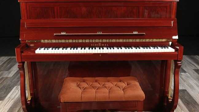 1993 Schimmel Upright, Mahogany, with Bench