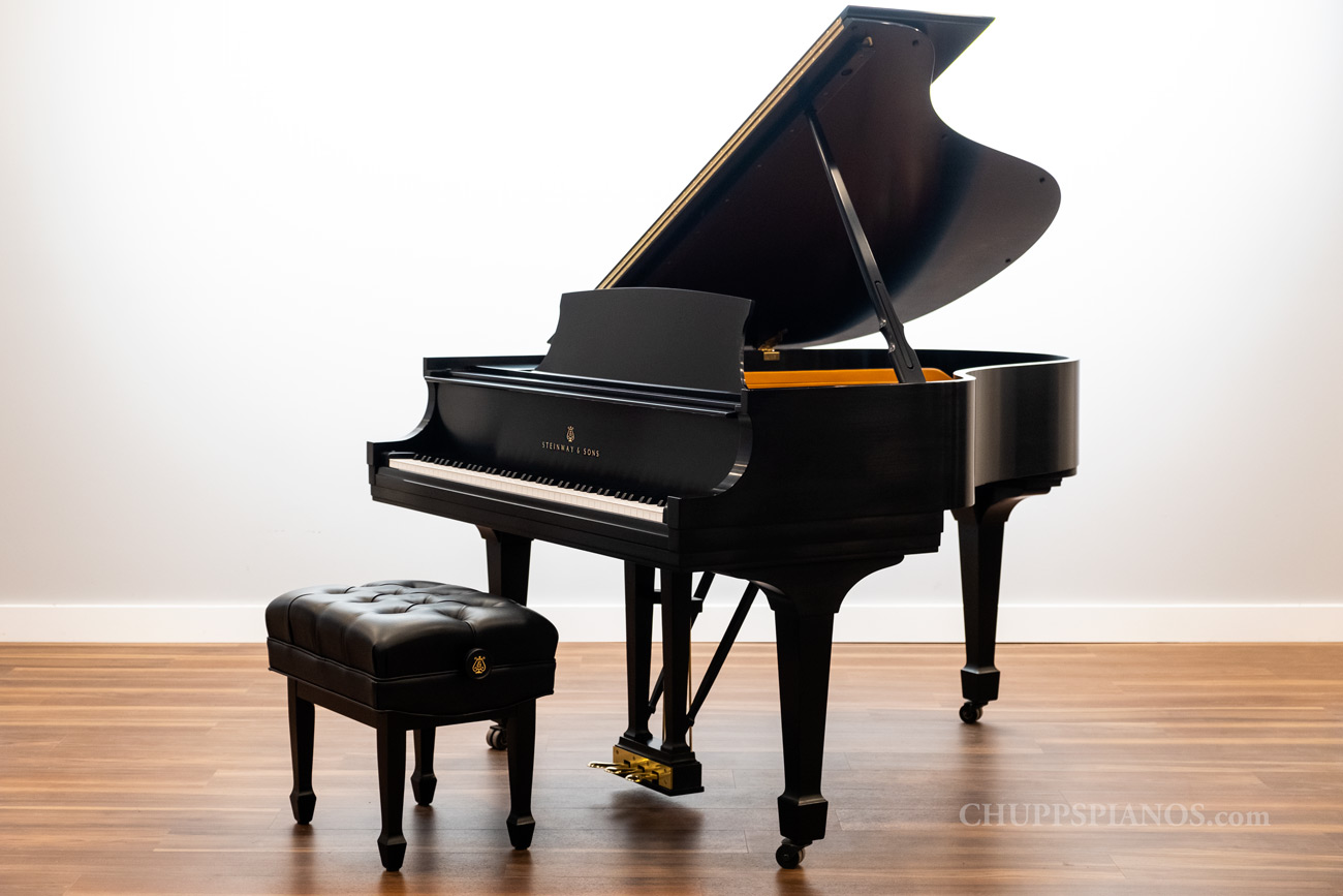 1987 Steinway Model M Grand Piano | Ebony - Refurbished