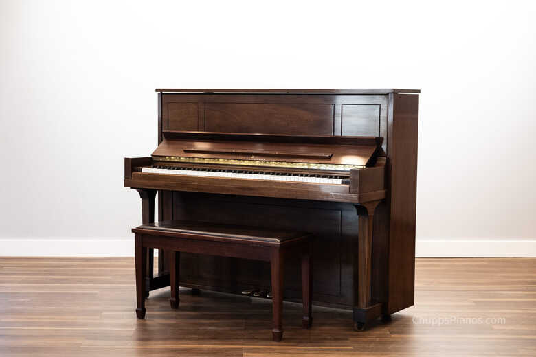1984 Steinway Model 1098 Upright Piano | Walnut/Mahogany