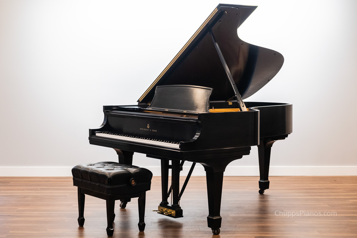 1985 Steinway Model B Grand Piano | Ebony - Excellent