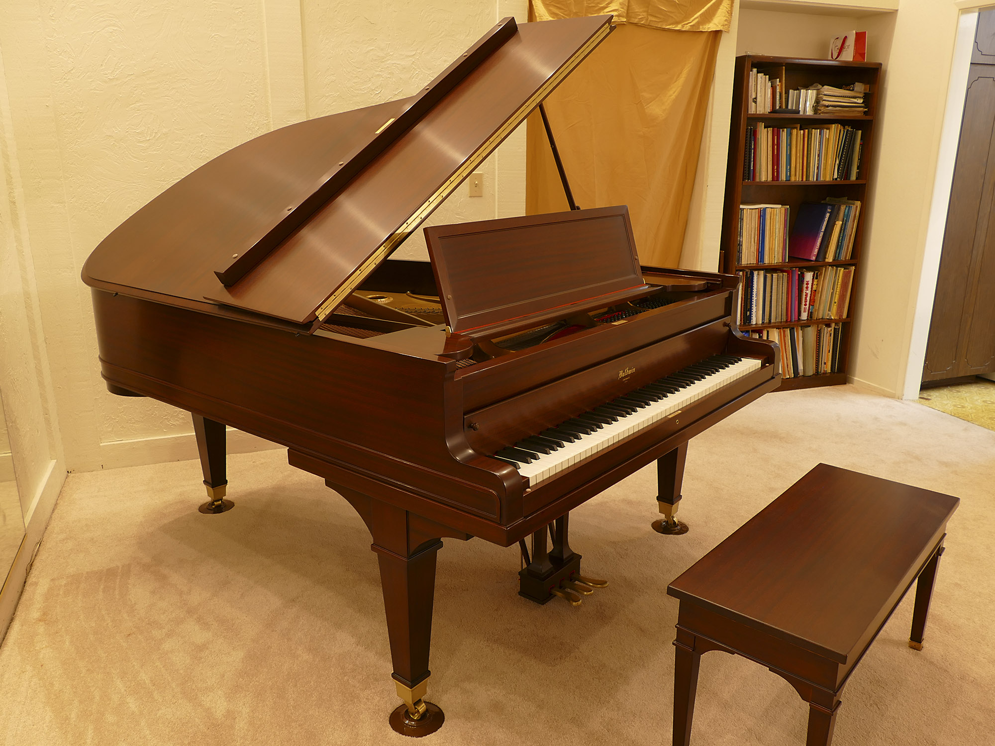 Gorgeous Rebuilt, Refinished Baldwin 6' 3" Mahogany grand