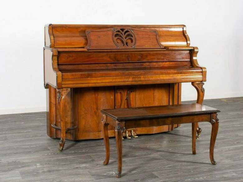 Astonishing Kimball upright piano & Steinway bench