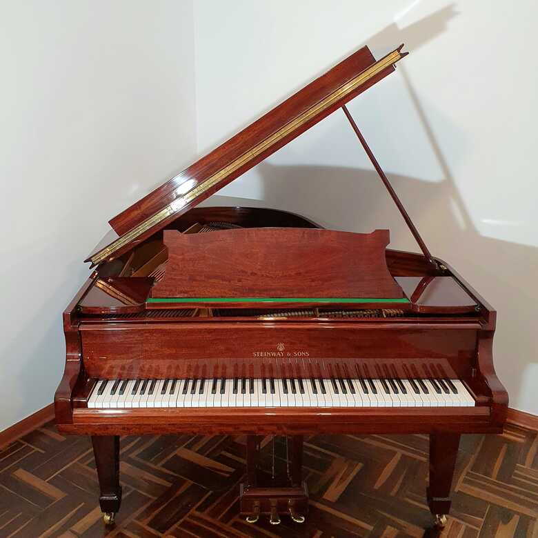 Rare Hamburg Germany STEINWAY & SONS model M grand piano mah