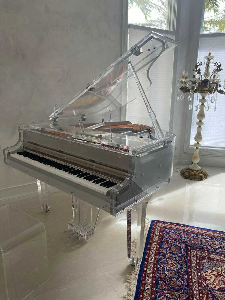 Full Crystal Grand Piano Handcrafted transparent VS1 Grand P