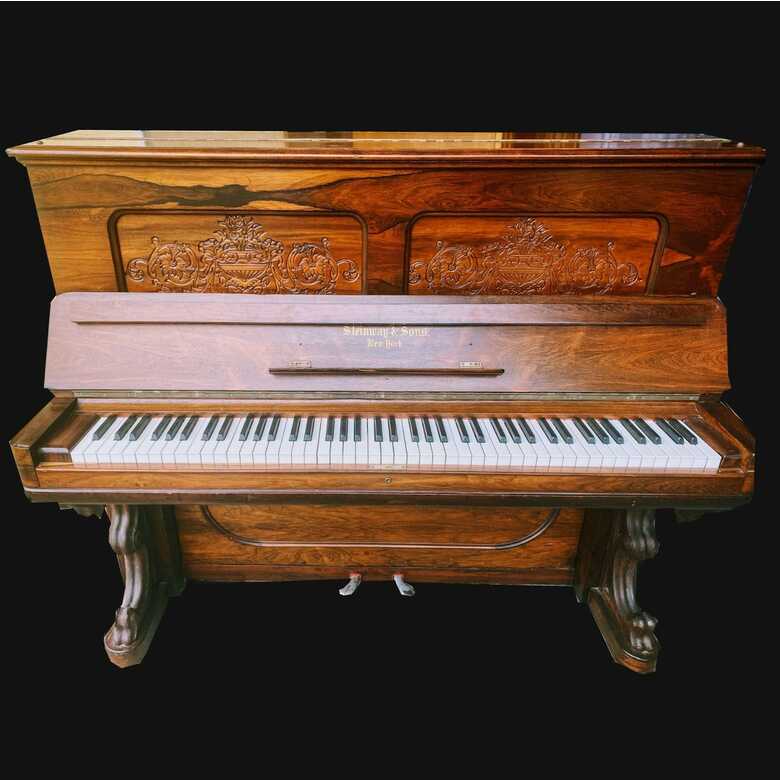 Steinway & Sons historical upright piano.