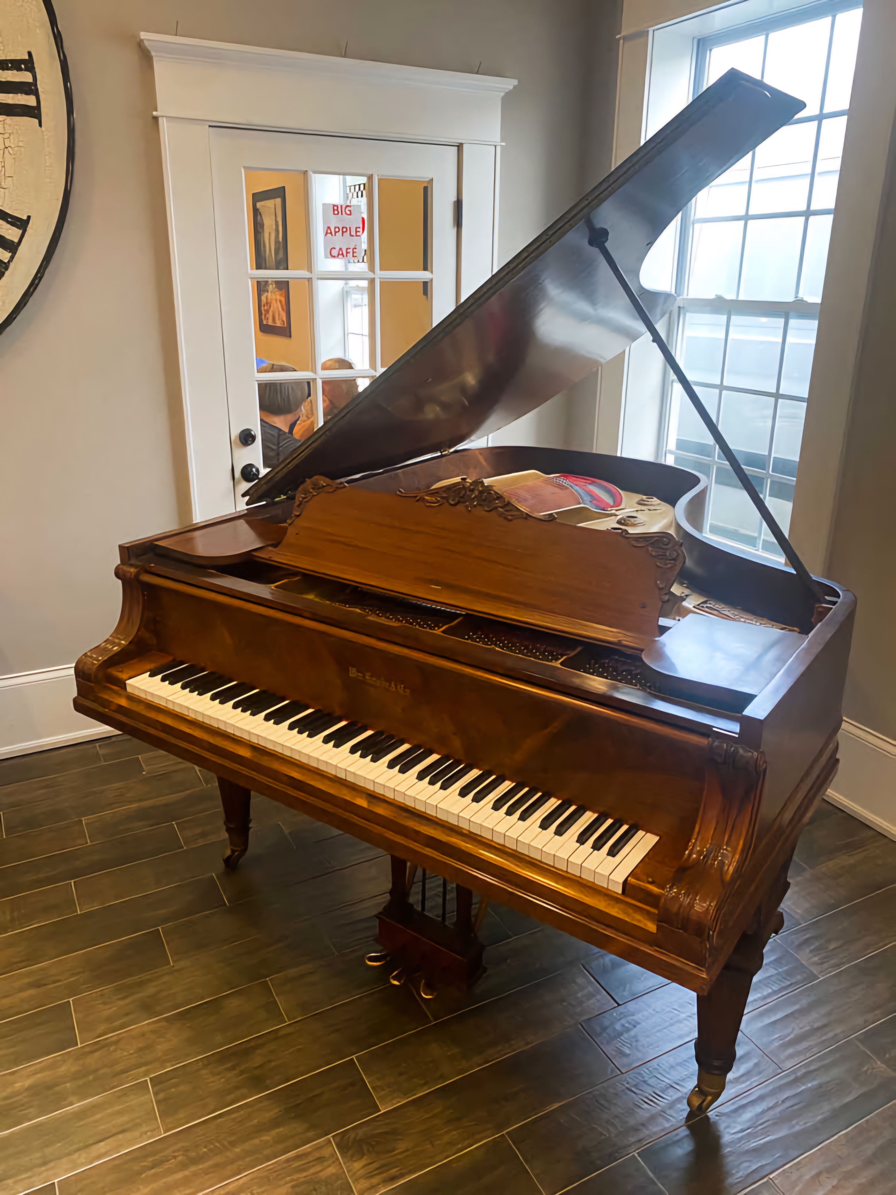 Burl Walnut Wm. Knabe & Co. Grand Piano