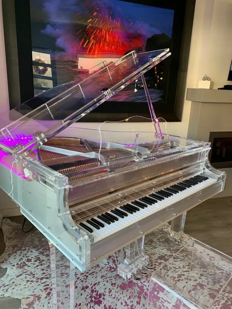30 % off Luxurious LED Grand Piano transparent Crystal