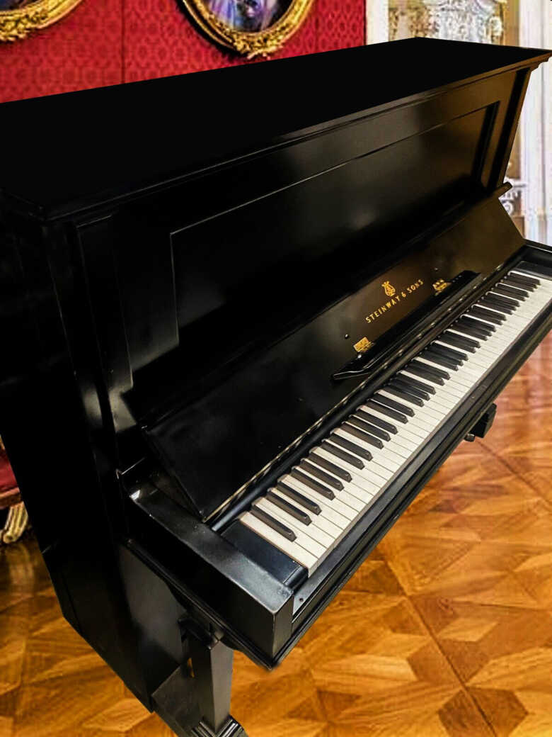 Steinway & Sons black classic 50'' upright piano
