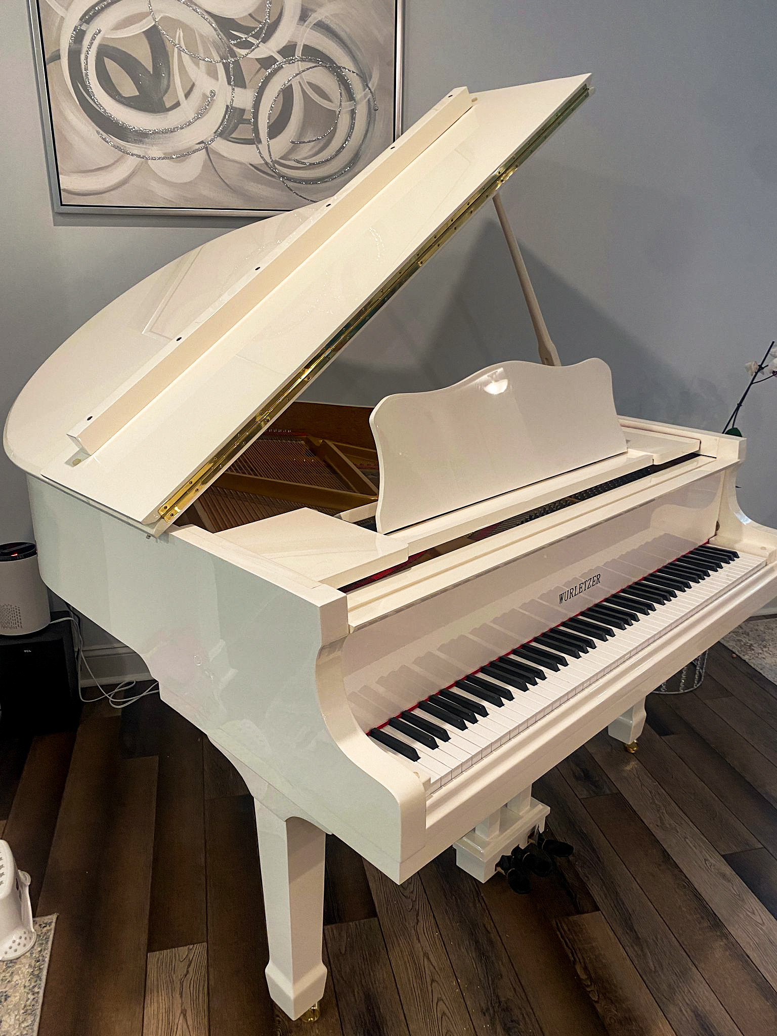 Brand New white 4'11'' baby grand piano