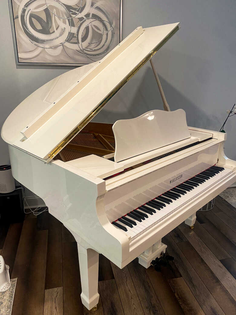 Brand New white 4'11'' baby grand piano