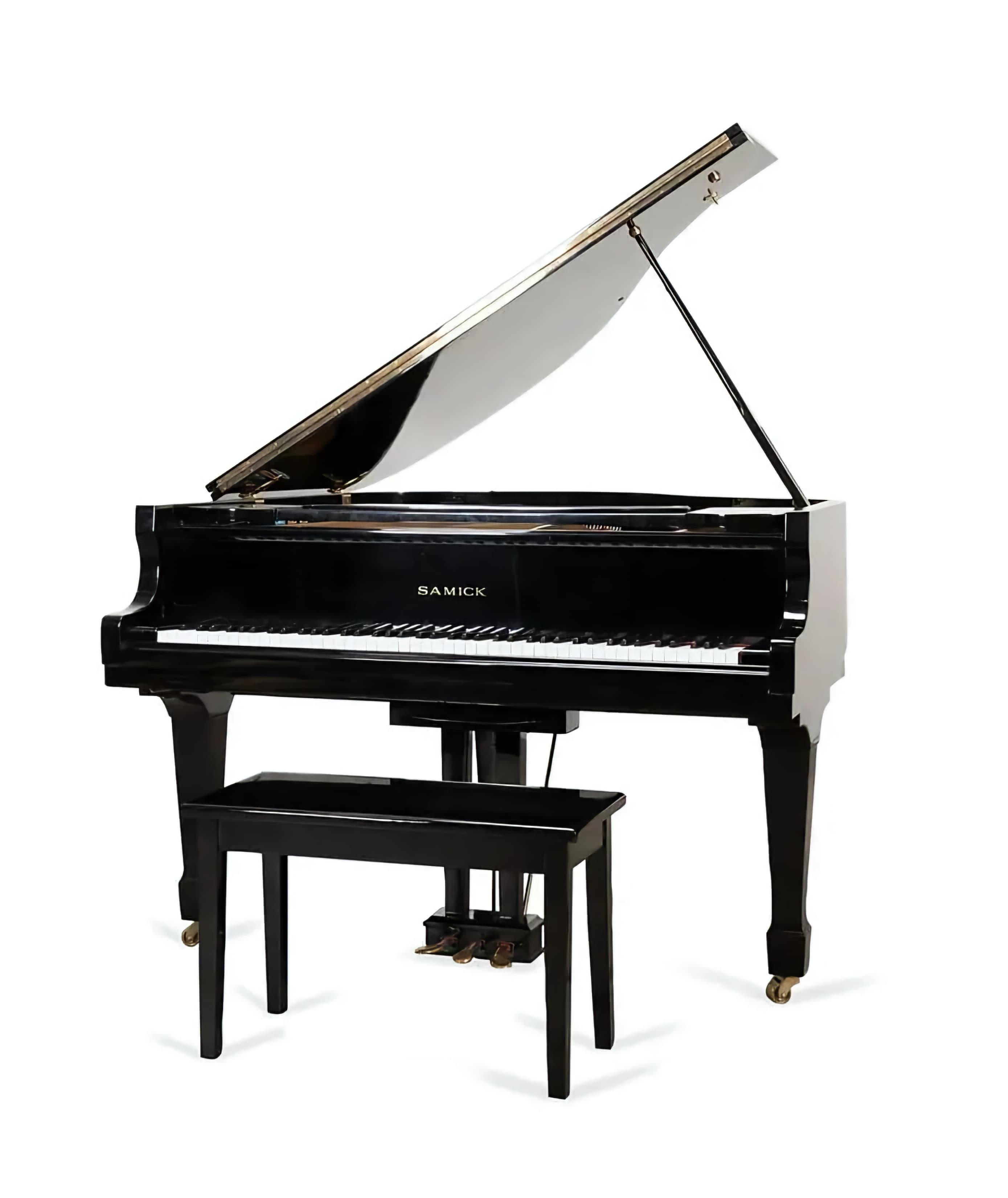 Samick Baby Grand Piano 4'10" with QRS PN03 Player System – 