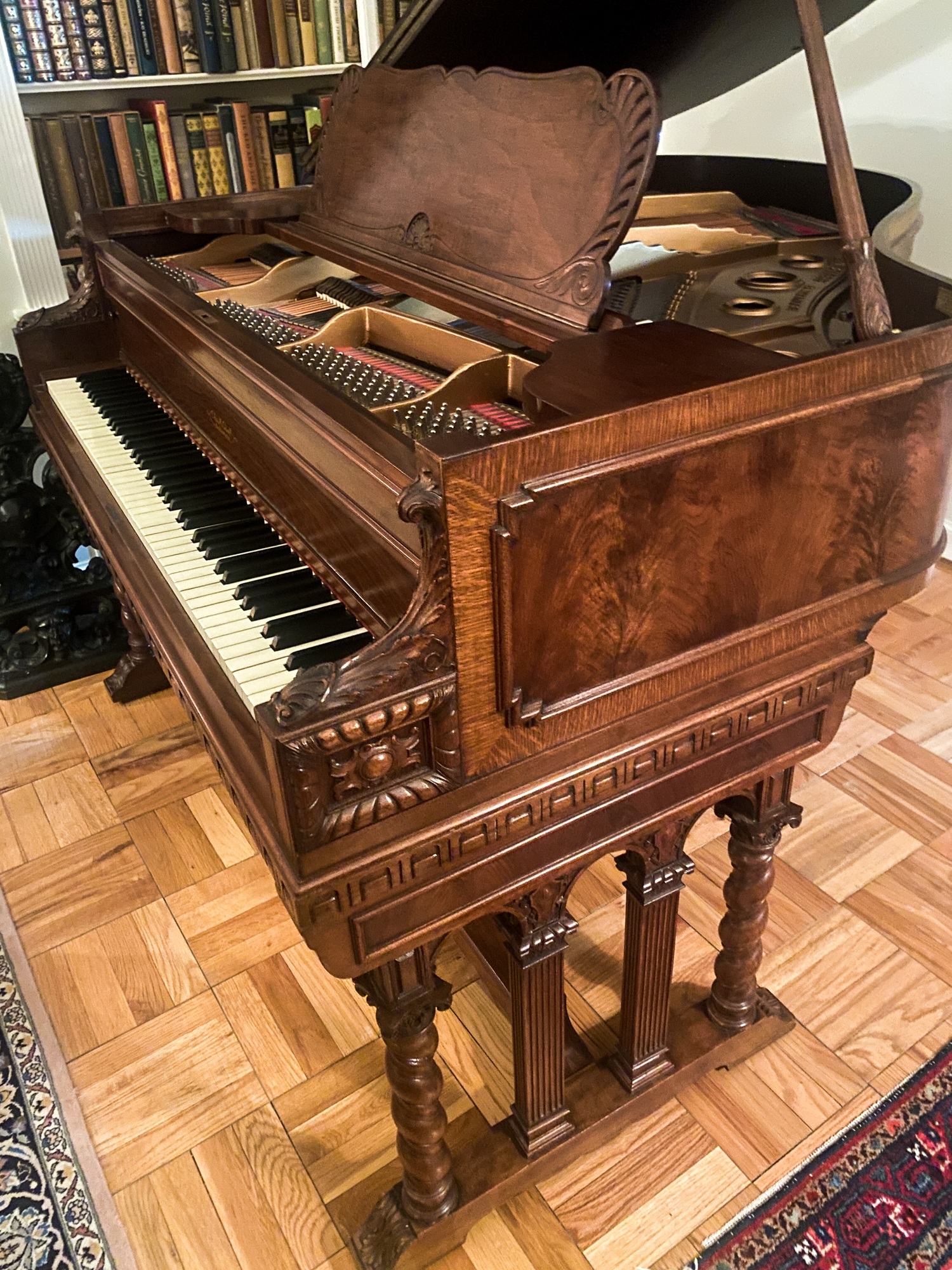 Chas M. Stieff Baltimore Grand Piano 5'4" Mahogany Unique