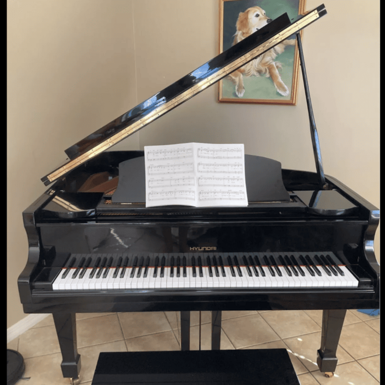 Hyundai Baby Grand Piano – Timeless Elegance in Ebony