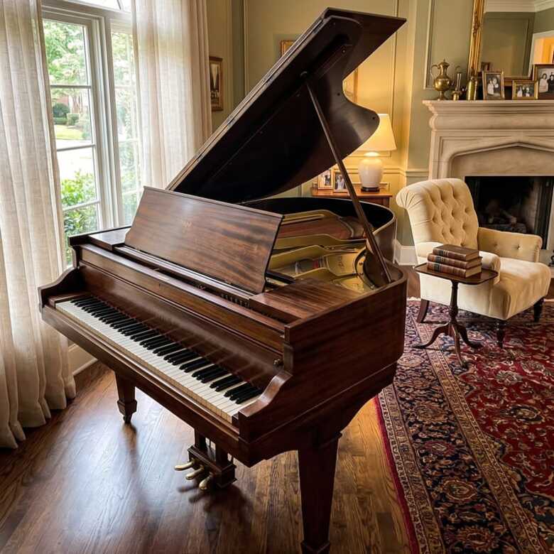 Henry F. Miller Grand Piano 5'4" – Excellent Sound