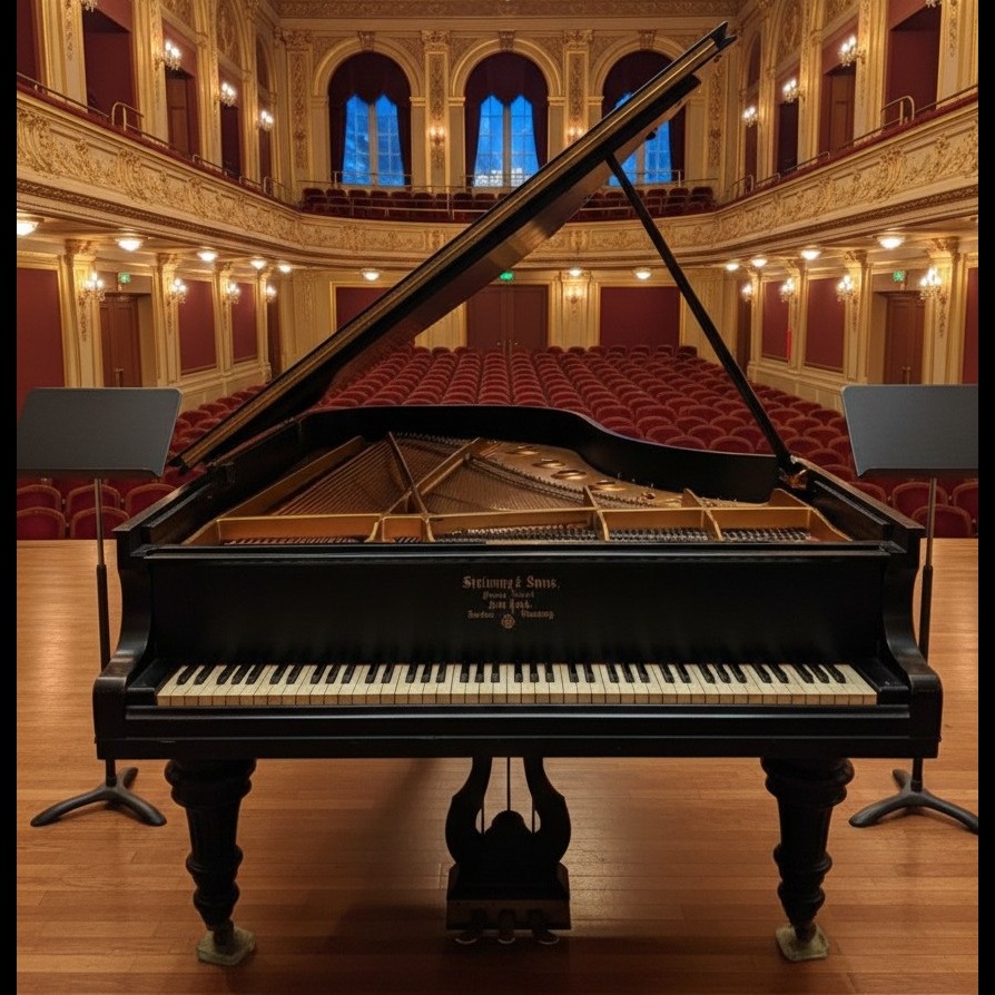 Steinway Model A Grand Piano – Ebony Satin – Great Tone