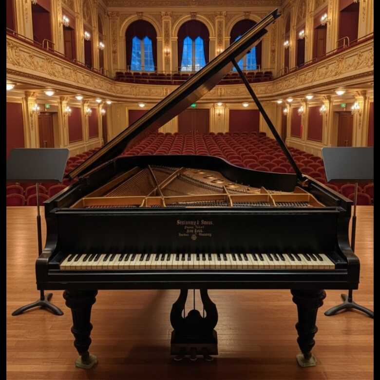 Steinway Model A Grand Piano – Ebony Satin – Great Tone