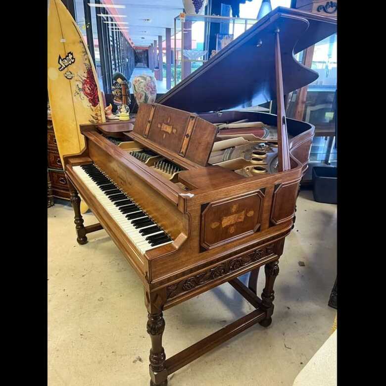 Weber NY Mahogany Baby Grand Piano 6'
