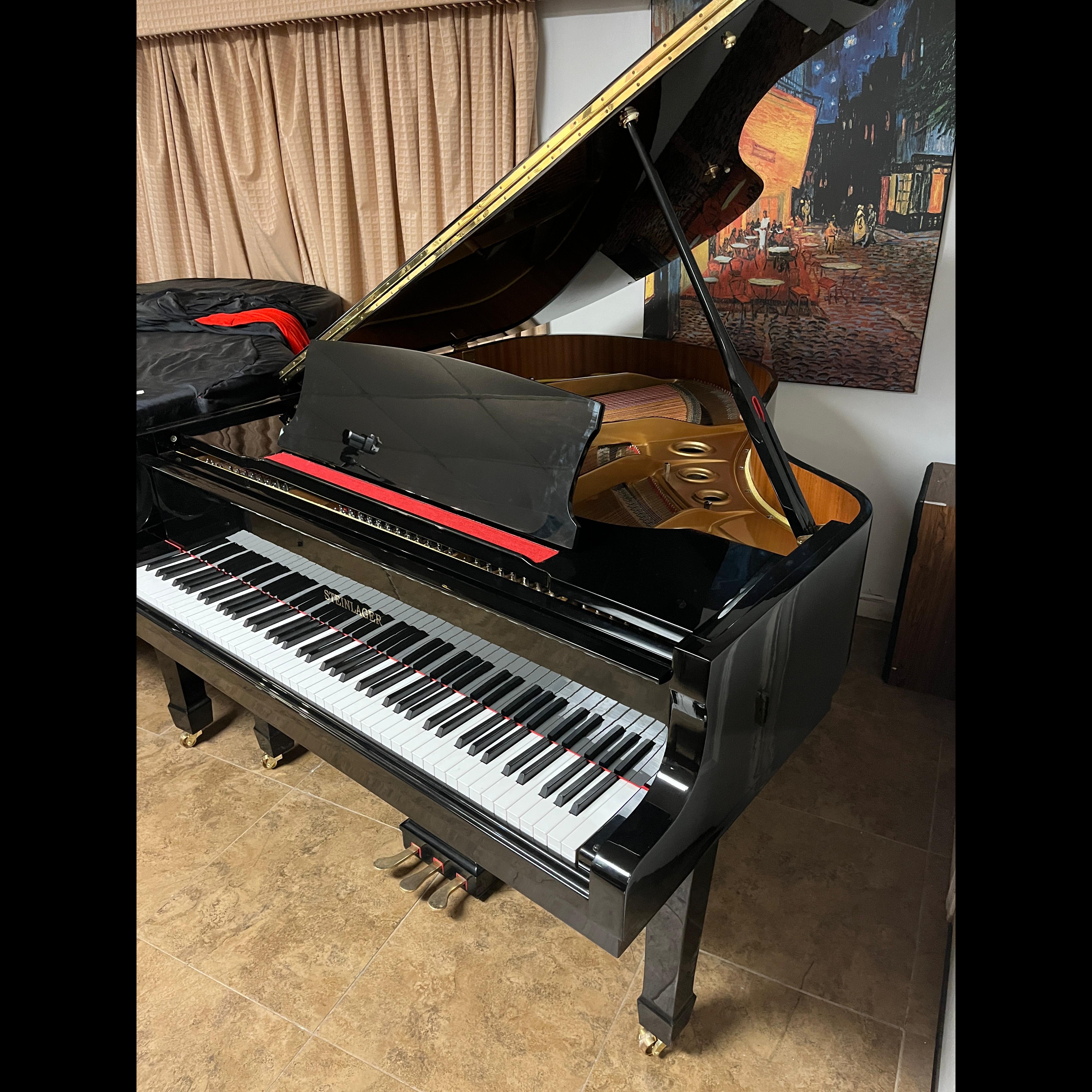Steinlager 5'7" Grand Piano – Glossy Black