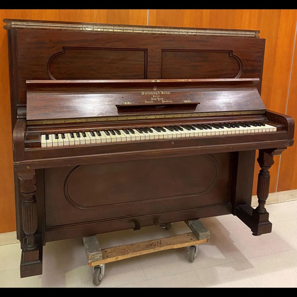 Steinway & Sons Upright Piano – Mahogany Case (Late 19th)