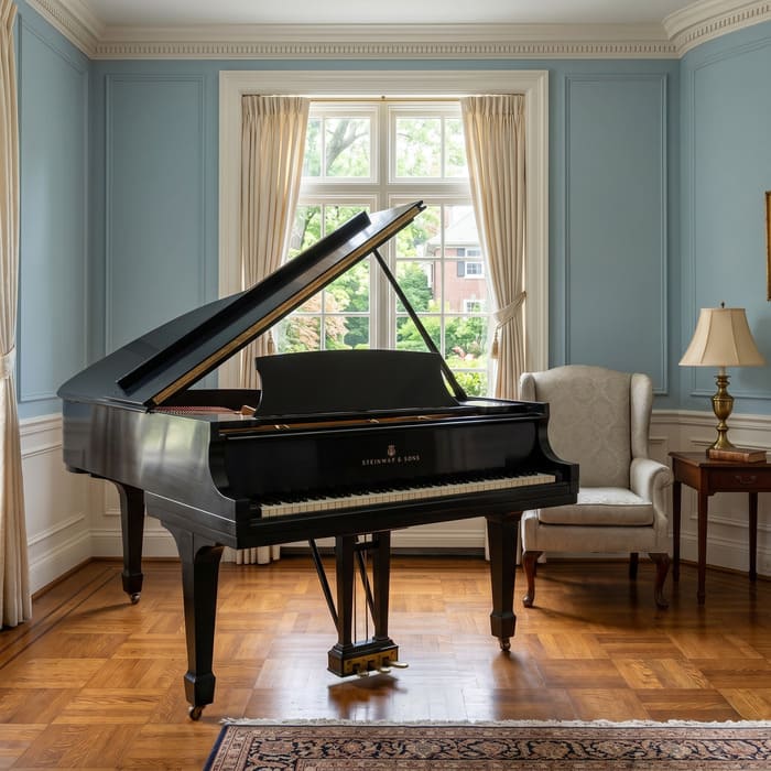 Steinway & Sons S Baby Grand Piano Signed by C. Steinway