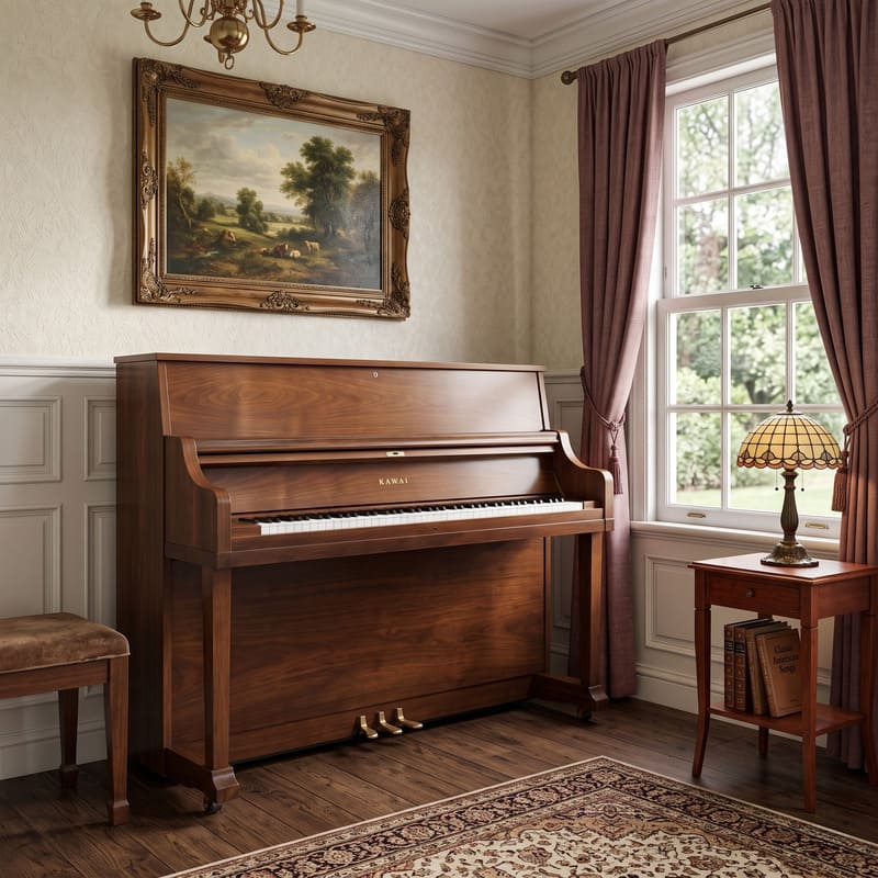 Warm & Resonant Tone: Classic Kawai Upright