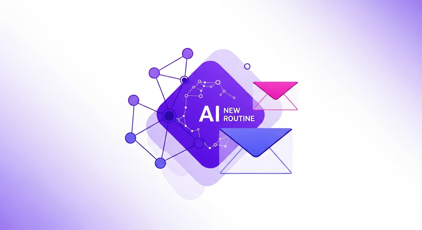  Ilustração futurista de inteligência artificial otimizando processos de comunicação e vendas