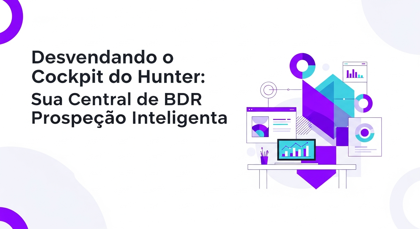  Interface do Cockpit do Hunter mostrando cadências e pipeline