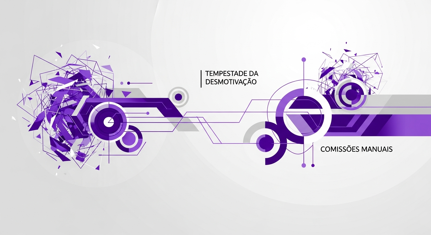 Dashboard de comissões da SniperSell mostrando métricas e rankings
