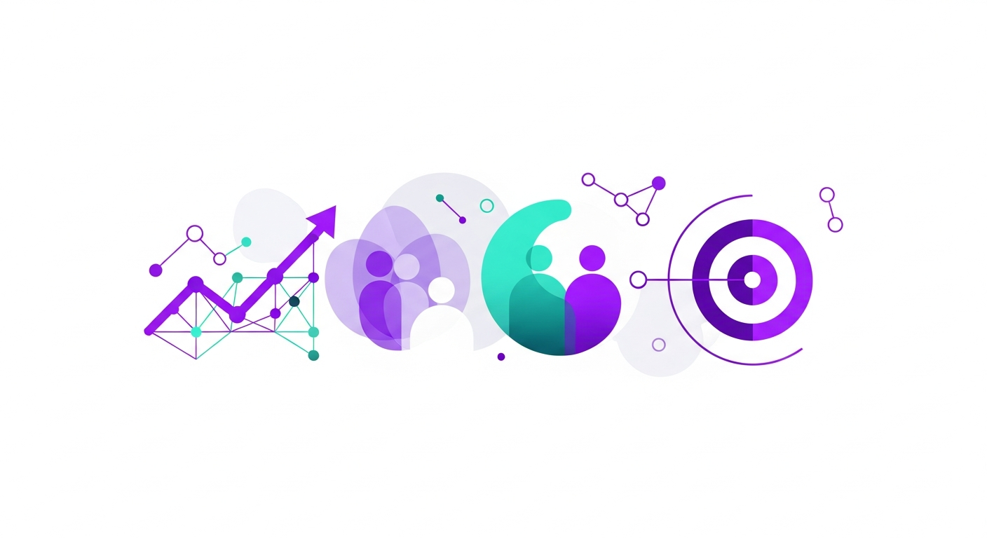  Um líder de equipe sorrindo e interagindo com seus consultores, que estão em frente a telas com dashboards e dados, simbolizando a liderança estratégica impulsionada por dados e IA.