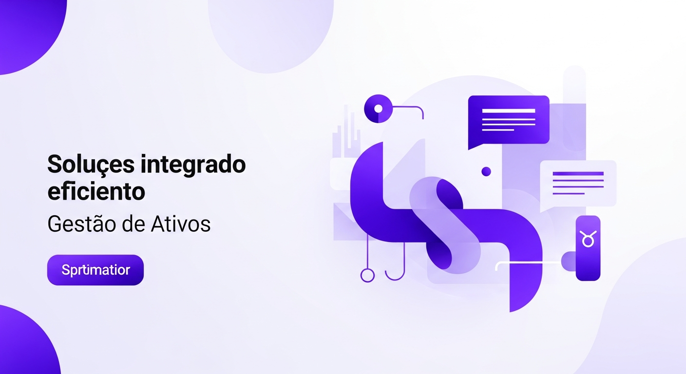  Screenshot de um dashboard de gestão de ativos na plataforma, mostrando o pipeline de requisições e o status de equipamentos e licenças.