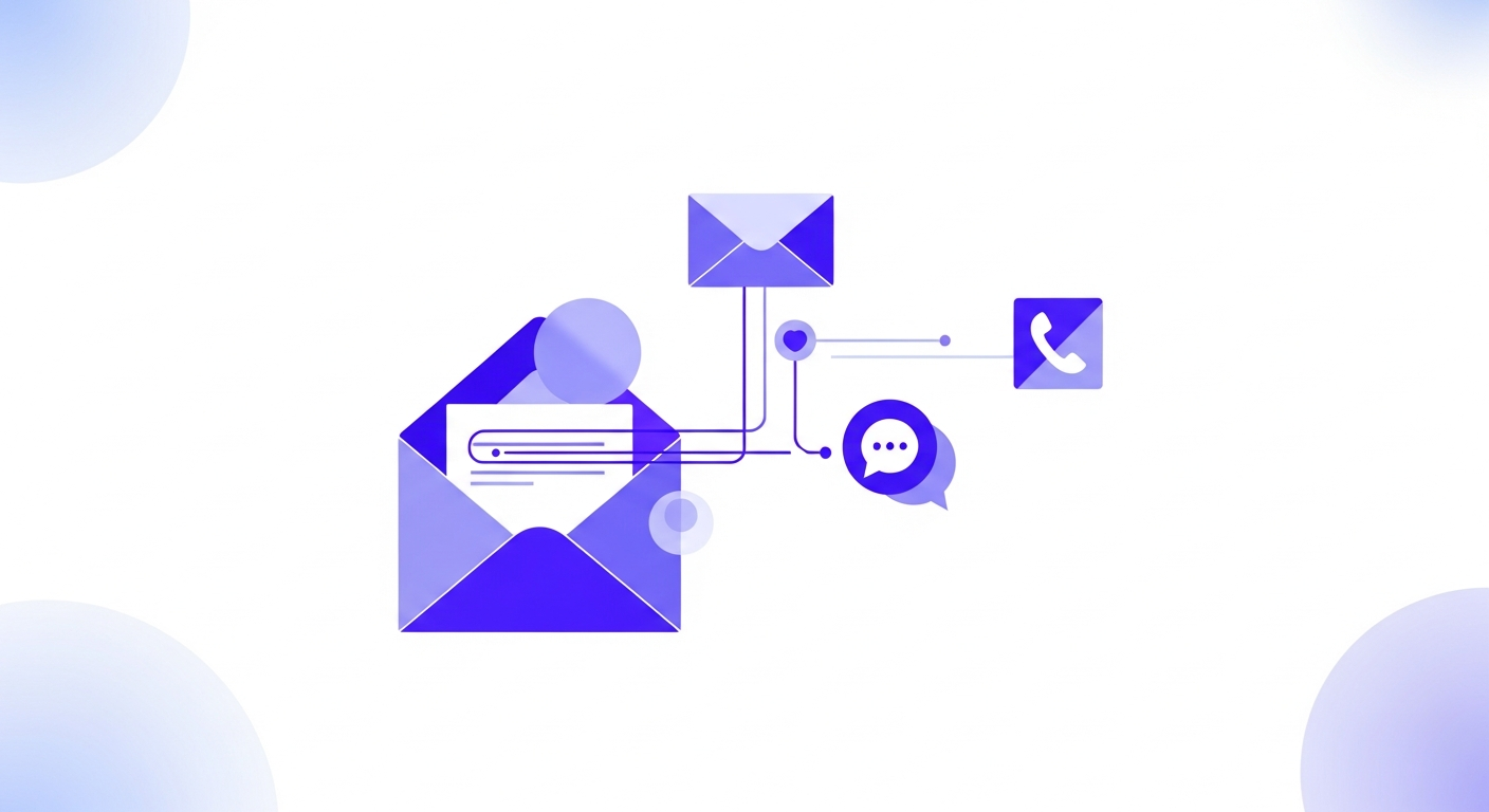 Exemplo de um template de email em uma plataforma de vendas, com campos de personalização e rastreamento de performance.