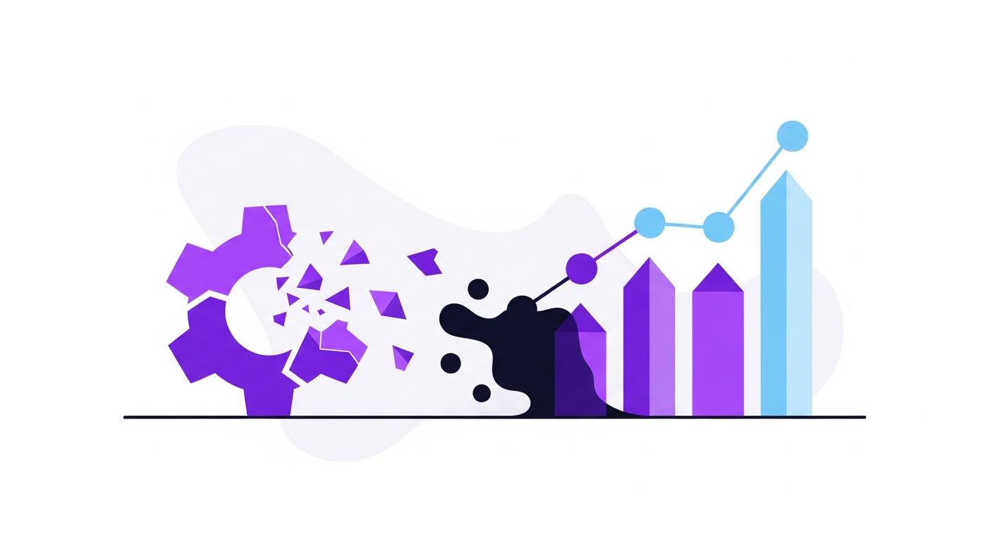 Representação visual de um funil de vendas e retenção com vazamentos, simbolizando o churn causado por um helpdesk ineficaz.