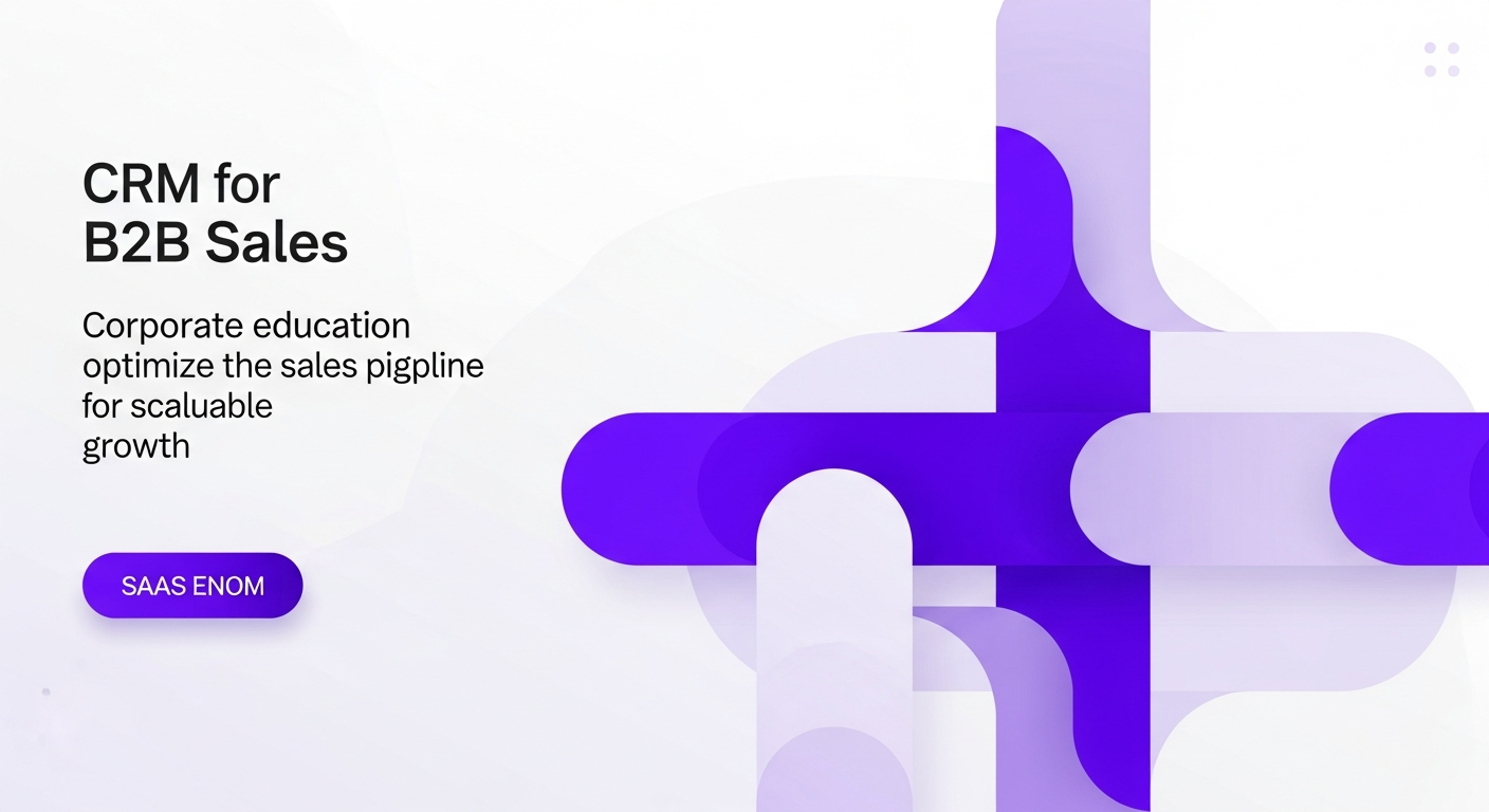 CRM para Vendas B2B: Educação Corporativa Otimiza Pipeline e Escala Vendas