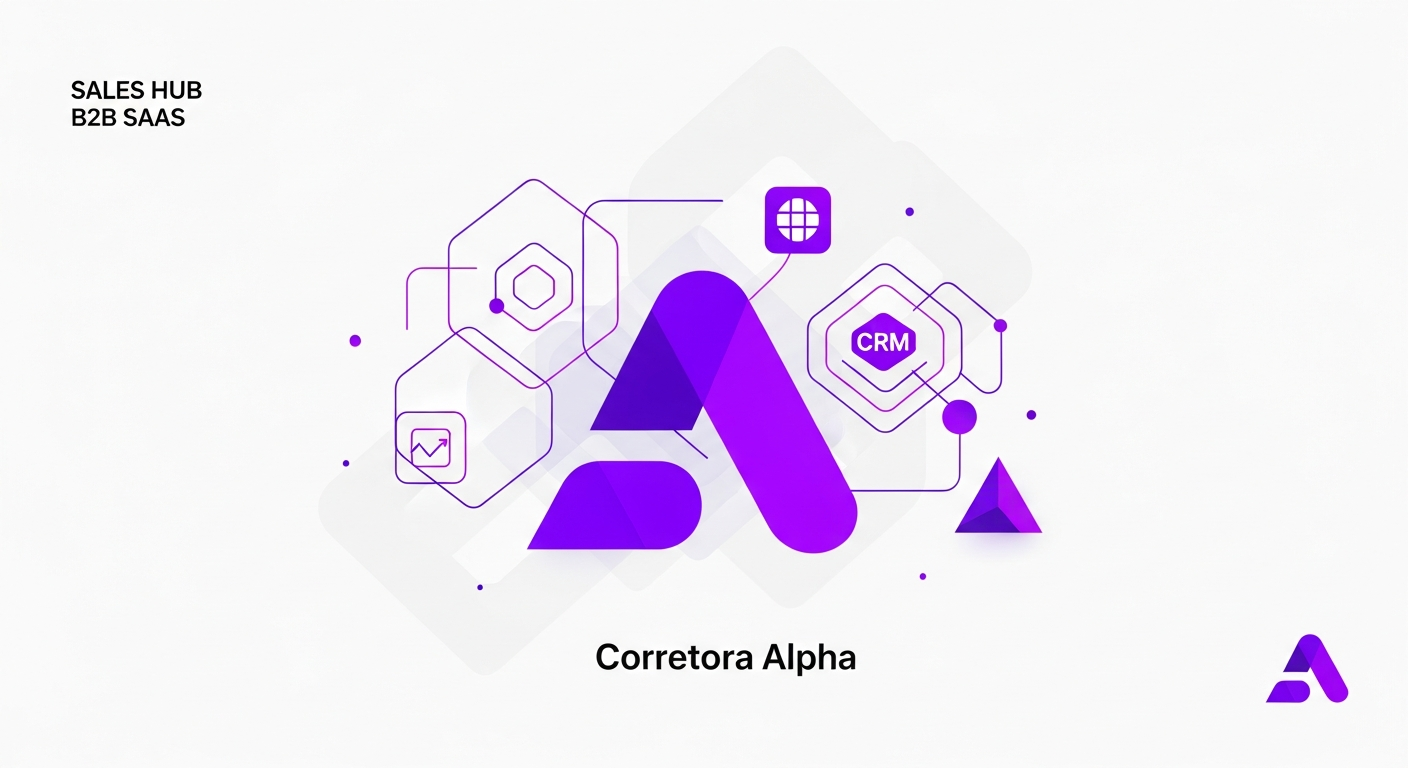 Produtividade Comercial: Corretora Alpha e o Sucesso com Sales Hub B2B SaaS