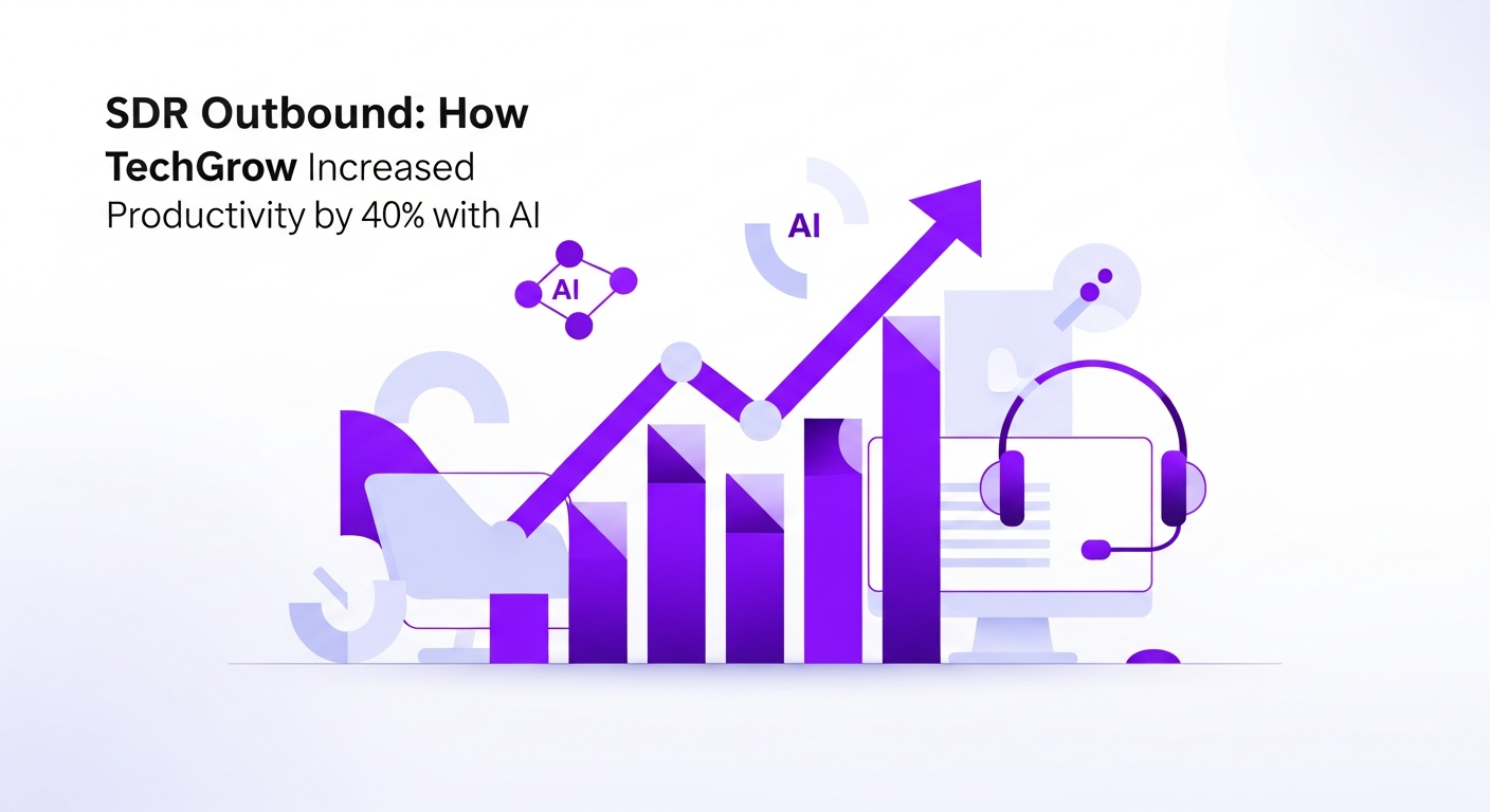 SDR Outbound: Como a TechGrow Aumentou a Produtividade em 40% com IA