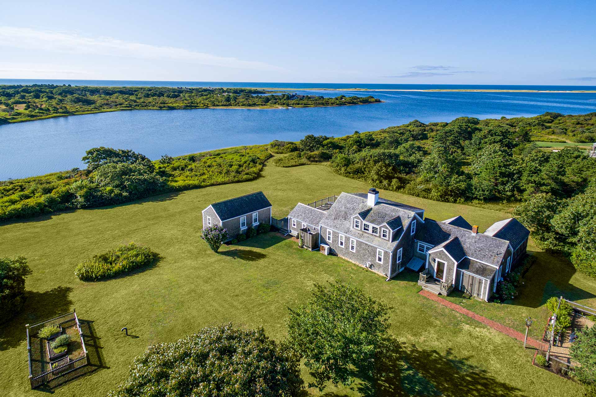 Edgartown Great Pond Waterfront Home Exquisite Beauty With Rare Privacy