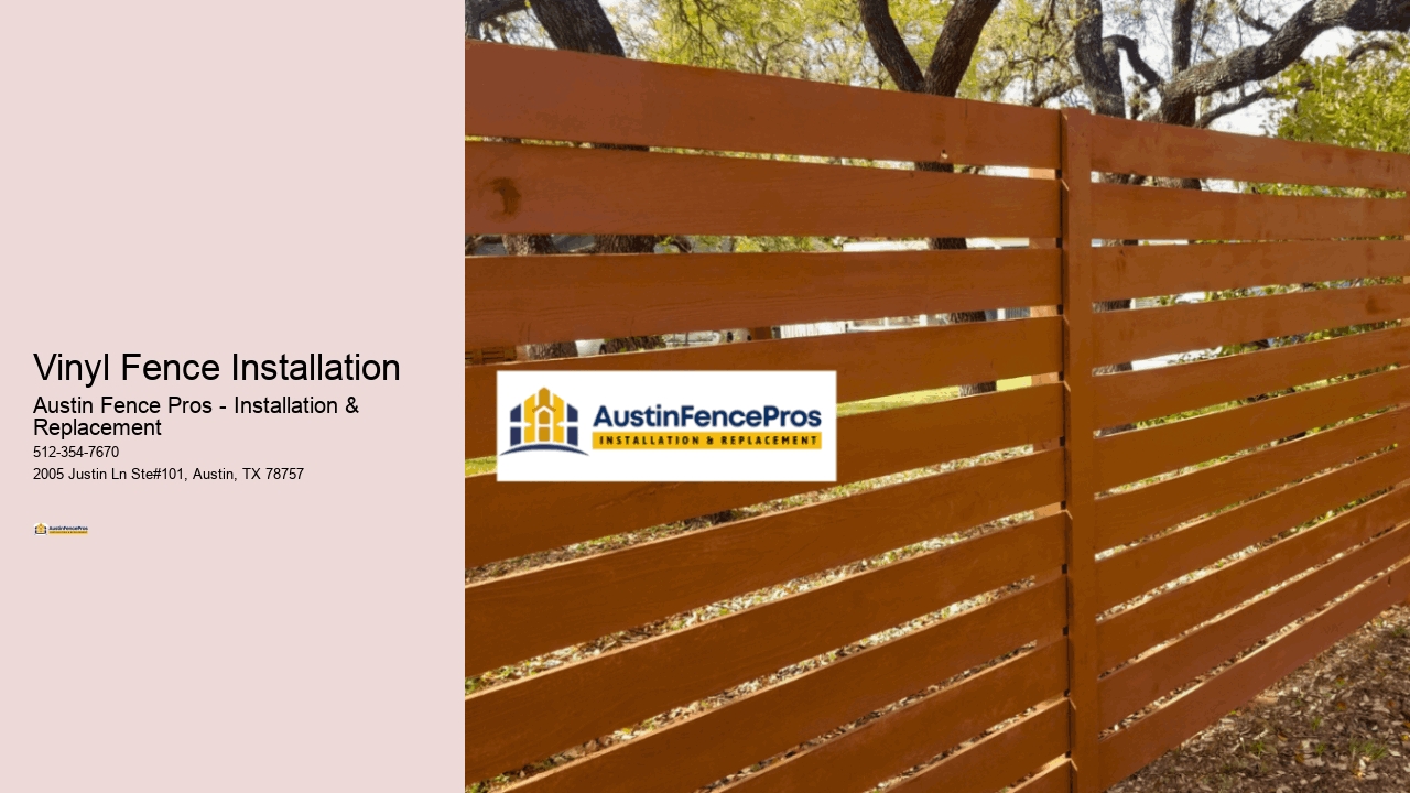Vinyl Fence Installation