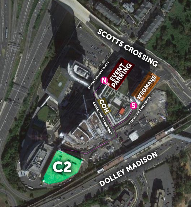 Capital One Hall Campus Map