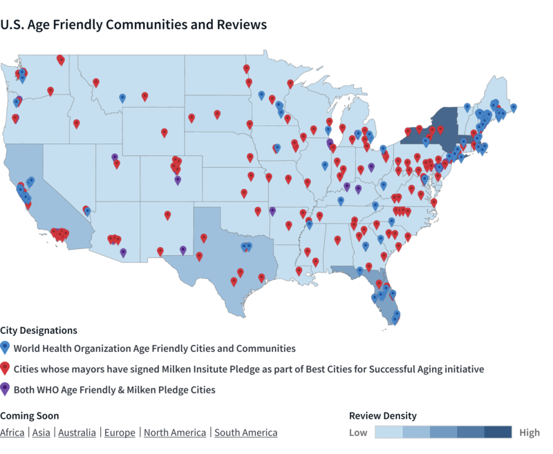 U.S. Age Friendly Communities and Reviews 