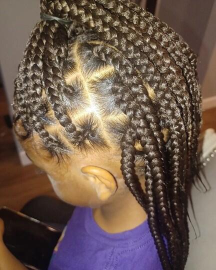 Bigger Kids Ponytail Braids (Hair Included)