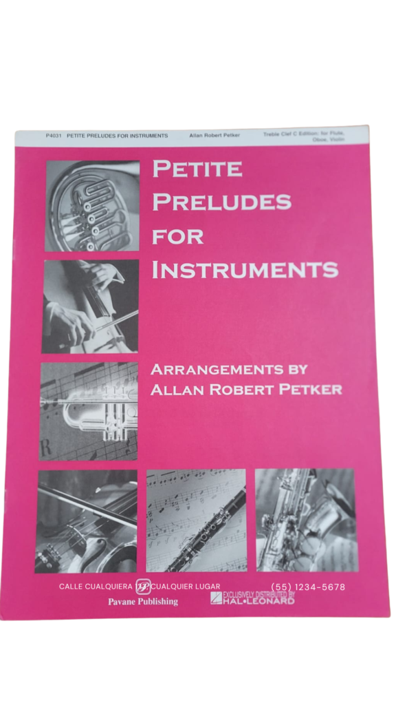 Petite Preludes For Instruments (for flaute, oboe, violin)