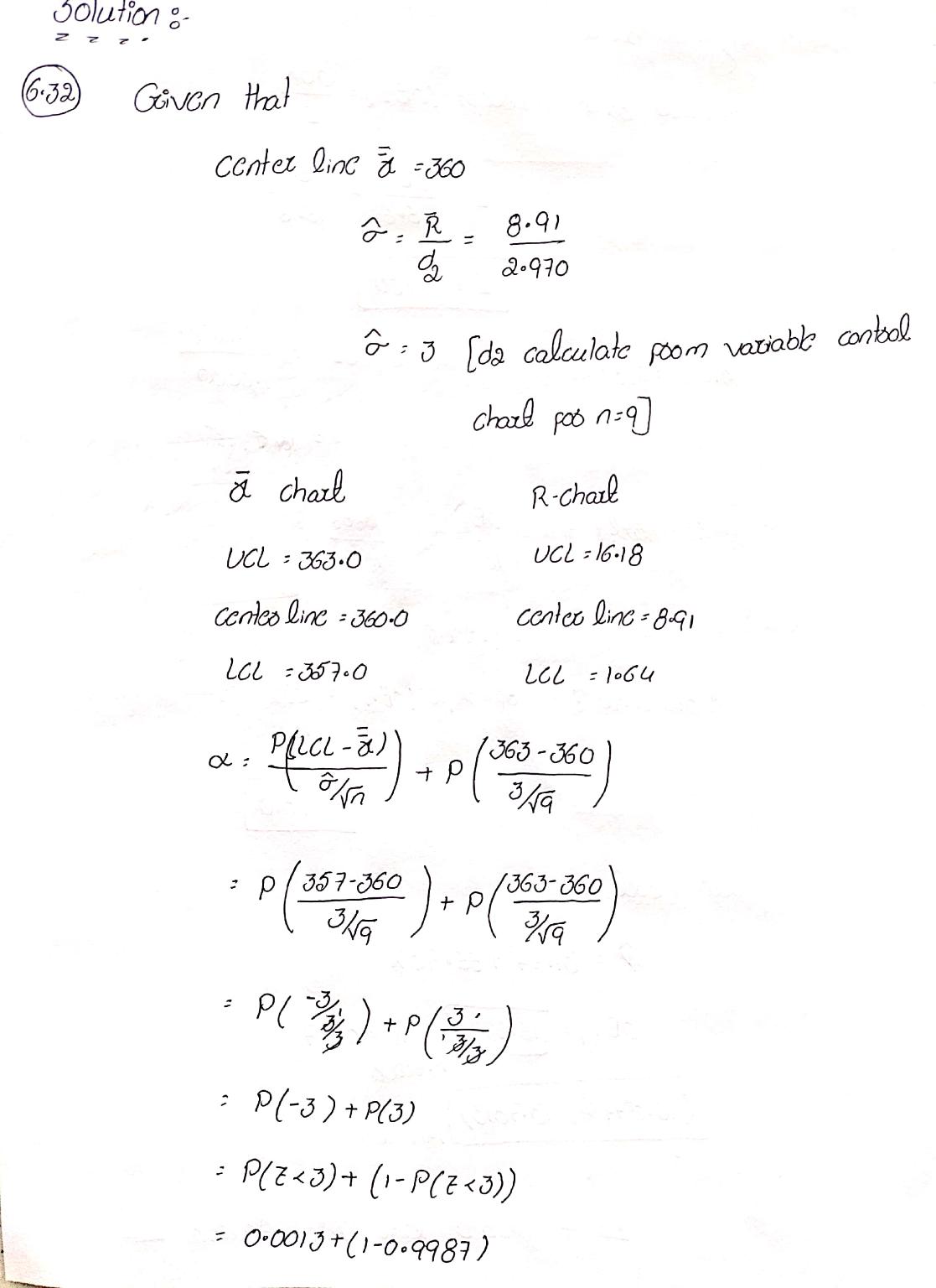 Solution 16:32 Given that Cenhet dac 3 vào f ? 2 ? 8.91 2.970 â :3 [da calculate som variable contel charl goo n=9 a charl R-