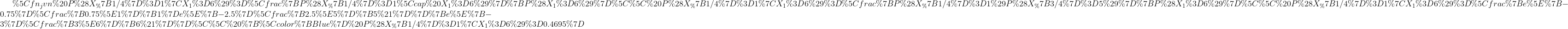 P(X1/4 1X1 6) = X1 /4= 1 nx1 6) P(X1 6) P(X1/4 1X1 6) = PX1/4= 1)P(X3/4 = 5) P(X1 6) e-0.750.75-2.5 2.55 5! P(X1/4 1X1 6) 1 e