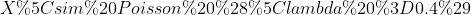 XPoisson(A= 0.4)