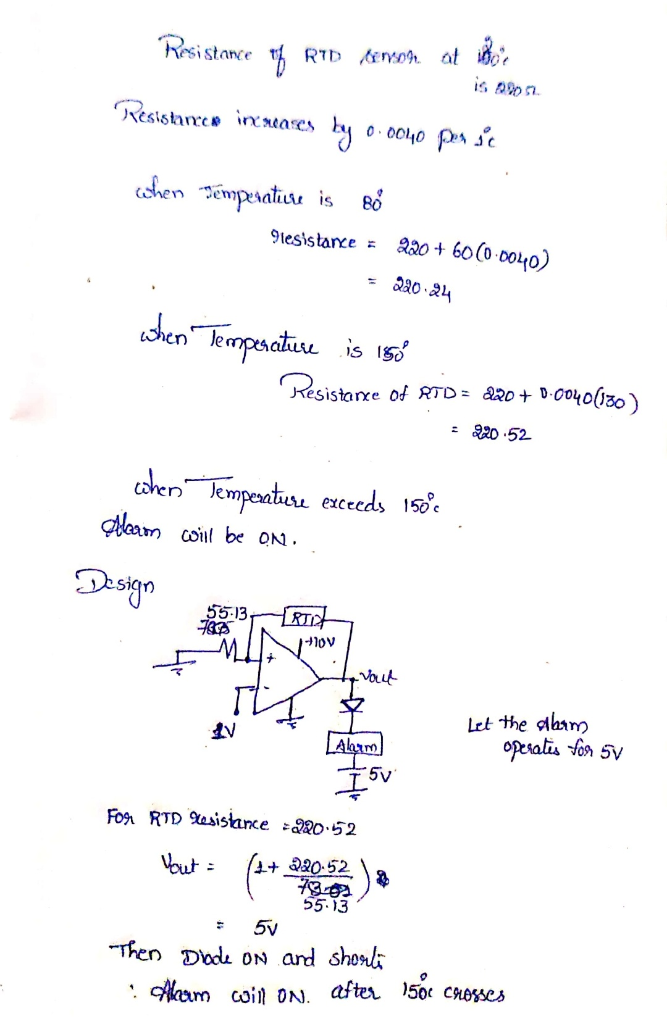 Resistance of RID inom at interne Restskanzen increases by 0.0040 perse when Temperature is BÃ¥ 9lesistance = 220+6000.0040) =