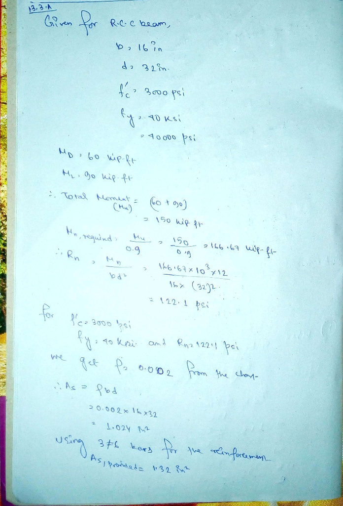 13,3 A GRn R.C.ebaamm 325 B000 psi A0 000 To tal Momialt CHu o t ? 150 WiR fr 50 requind o.9 Rn Ab6i69x10 t\2 2 (32J2 for Rn2